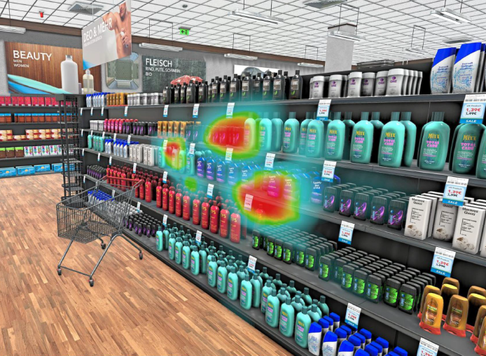 Ein virtueller Supermarkt macht es möglich, Konsumenten-Verhalten mit Blick auf die Einführung eines neuen Produktes beispielsweise direkt zu messen – und nicht, wie üblich, vorab zu erfragen: „Wir fragen nicht nach Meinungen“, erklärt Daniel Daimler, „sondern wir messen das Verhalten.“ 