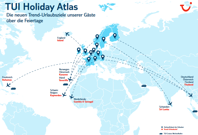 Die neuen Trend-Urlaubsziele unserer Gäste über die Feiertage