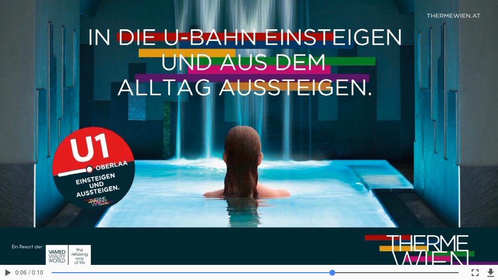 Therme Wien erreicht den 1. Platz, gefolgt von UPC U30 Internet & Mobil auf dem 2. Platz und Bawag PSK Kredite an 3. Stelle.  Errechnet werden die Platzierungen aus Recognition, Gefälligkeit und Markenimpact. Grundlage bilden alle 12 im Rahmen des SujetFOCUS im Oktober 2017 getesteten InfoScreen-Spots.